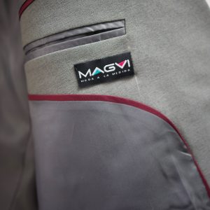 Saco Blazer Gris Hombre Corte Clásico con Forro